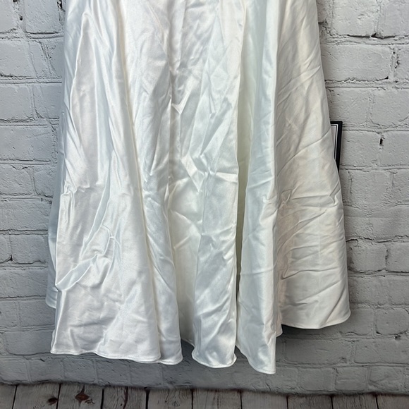 City Studio Lace Detail Sheer Waist Halter Dress Juniors Size 0 - Picture 5 of 8